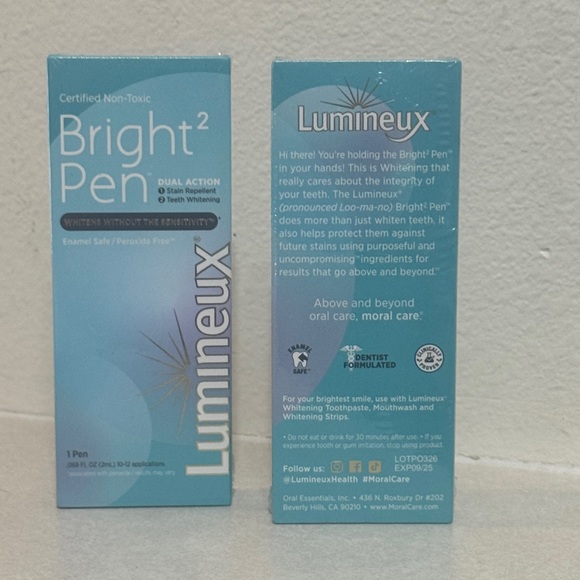 Lumineux 2-in-1 Bright Pen Dual Action Teeth Whitening Set - Picture 2 of 5